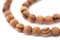 The Bead Chest Olive Wood Beads - Full Strand of Round Christian Rosary Prayer Beads (8mm, Natural)
